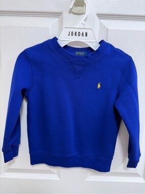 Polo by Ralph Lauren Kids Royal Blue Crewneck Sweatshirt, Size 5